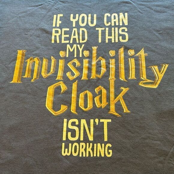 Invisibility Cloak t-shirt size medium - Picture 2 of 4
